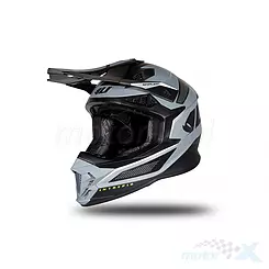 Kask offroad UFO Plast Motocross Intrepid Black-Grey