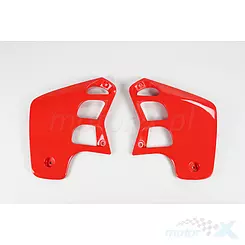 Osłony chłodnicy czerwone UFO Plast Honda CR 125 / 250 88-90