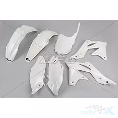 Zestaw osłon nadwozia biały UFO Plast Kawasaki KXF 250 14-15