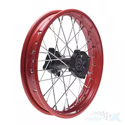 Koło tył 1.85-12 do pit bike honda crf50 czerwone