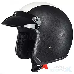 Kask otwarty AWINA TN-8658 biało czarny