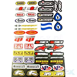 Naklejki duży zestaw stickerbomb 30x45cm XY3005