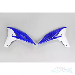 Osłony chłodnicy biało-niebieskie Yamaha YZF 250 11-13 / WRF 450 12-15