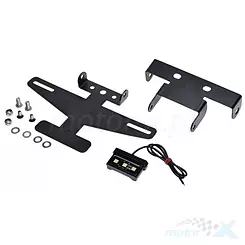 Wspornik tablicy rejestracyjnej + lampa, uniwersalny, WM Motor, Benelli / Keeway