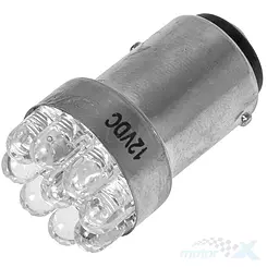 Żarówka tylna, pozycyjne, stop, BAY15D, 12V, 9xLED, czerwona