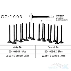 Zawór ssący Vesrah GG-1003-IN