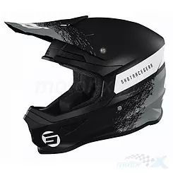Kask offroad Shot Racing Furious Roll Black Grey Matt