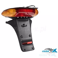 Lampa z chlapaczem tylnym  i pomarańczowymi kierunkowskazami, Gilera Stalker