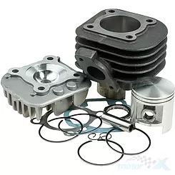 Cylinder kompletny z głowicą 47.00mm 70cc sworzeń 12mm 1E40QMB/QMA 50 2T AC CPI / Keeway