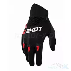 Rękawice offroad Shot Racing Devo Red