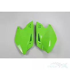 Osłony tylne górne komplet zielony UFO Plast Kawasaki KXF 250 06-08