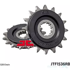 Zębatka przednia 520 16 zębów, RB - gumowa prowadnica łańcucha, JT Sprockets JTF1536