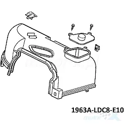 Osłona cylindra górna Kymco 50 4T