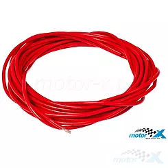 Przewód elektryczny Tec, elastyczny, 1,00mm, 5 metrów, czerwony