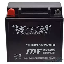 Akumulator bezobsługowy WM Motor SMF YB9-B 12V 9Ah 135x75x139mm 100CCA