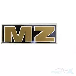 Naklejka MZ, złota, 1 sztuka