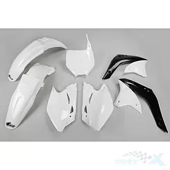 Zestaw osłon nadwozia biały UFO Plast Kawasaki KX 450F 07