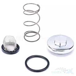 Filtr oleju z korkiem, chrom, 139QMB/QMA (GY6 50) 4T