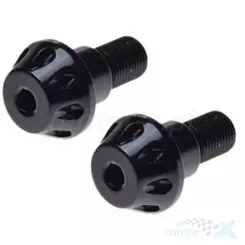Końcówki kierownicy gwint M16x1.5 mm 2 sztuki czarne Yamaha 