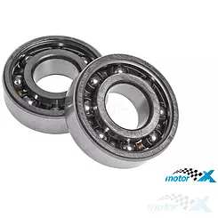 Łożyska wału 6204 2 sztuki Malossi Teflon C4H, Aprilia / Derbi / Gilera / Minarelli (EBE / EBS / D50B)