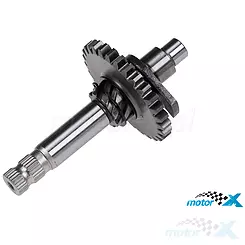 Wałek / półksiężyc / oś startera nożnego / kopki / dźwigni, Aprilia / Derbi / Gilera (EBE / EBS / D50B)