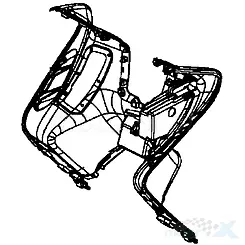 Osłona przednia wewnętrzna czarny N1R Kymco Xciting