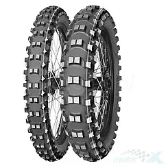 Opona motocyklowa offroad Mitas 70/100-19 TERRA FORCE-MX SM SOFT/MEDIUM 42M (CZERWONO/ŻÓŁTY PASEK) TT tył