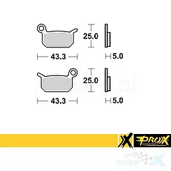 Klocki hamulcowe przednie/tylne Prox KH325 (37.106302) KTM SX 50, SX 65 