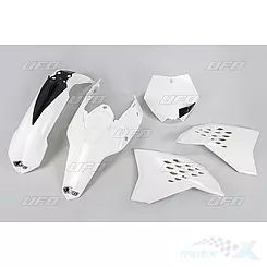 Zestaw osłon nadwozia biały UFO Plast KTM SX / SX-F 09-10