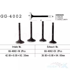 Zawór ssący Vesrah GG-4002-IN