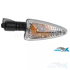 Kierunkowskaz przedni prawy lub tylny lewy, biały, z homologacją, Aprilia / BMW / Derbi / Ducati / Yamaha