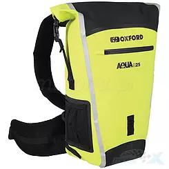 Plecak motocyklowy 25L 100% wodoszczelny Oxford Aqua B-25 Hydro Backpack Black - Fluo