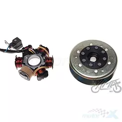 Stator 6 cewek 4 przewody z kołem magnesowym