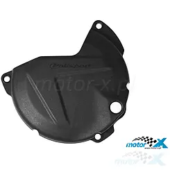 Osłona pokrywy sprzęgła, Polisport, czarna, SUZUKI RMZ 450 '11-'17