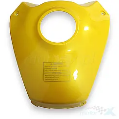 Osłona zbiornika paliwa centralna, złota 006Z, z naklejkami, QJMotor SVT 650 / SVT 650 X