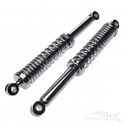 Amortyzatory tylne, na oś 8mm, długość 325mm, chrom, WM Motor, Jawa 50 motorynka