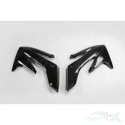 Osłony chłodnicy czarne UFO Plast Honda CRF 250 R / 250 X 04-17
