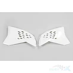 Osłony chłodnicy białe UFO Plast KTM SX / SX-F / EXC 07-11