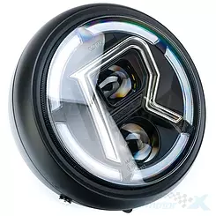 Lampa przednia reflektor LED, czarny mat, UM Renegade Freedom / Vegas 125