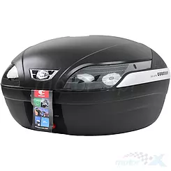 Kufer centralny 48L, ze światłem stop LED, przyciemniony odblask, Coocase S48
