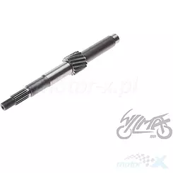 Wałek sprzęgłowy przekładni tylnej 223mm 16 zębów ATV Shineray ATV150