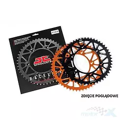Zębatka tylna 428 48 zębów, aluminiowa Racelite, czarna, JT Sprockets JTA895