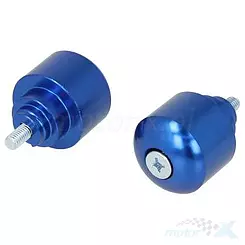 Końcówki kierownicy, gwint M6x45mm, niebieskie, Vicma, Honda CB / CBF / CBR / VFR / VTR