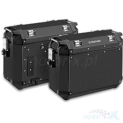 Kufry boczne Kappa 37L KVE37BPACK2  Monokey K-Venture aluminiowe czarne