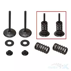 Zawory ssące, stalowe, 36x5.47x78.2mm, kompletne, Psychic Motorsports XU-09528IK KAWASAKI KXF 450 '09-'15 (KX 450 F) (MX-09528I)