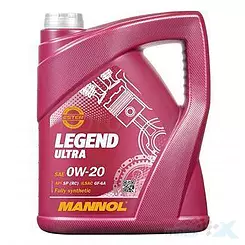 Olej silnikowy samochodowy 0W20 syntetyczny 5L, Mannol Legend Ultra 7918