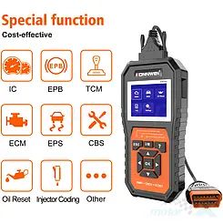 Tester diagnostyczny pełnego systemu, do BMW, OBDII KONNWEI KW480