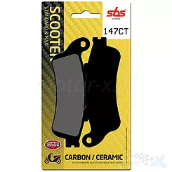 Klocki hamulcowe  karbonowe SBS Dual Carbon Scooter 147CT