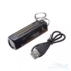 Mini latarka LED, do kluczy, ładowana USB-C, wodoodporna