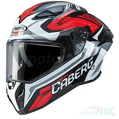 Kask motocyklowy integralny, czarno-czerwono-biały, Caberg Drift Evo II Jarama